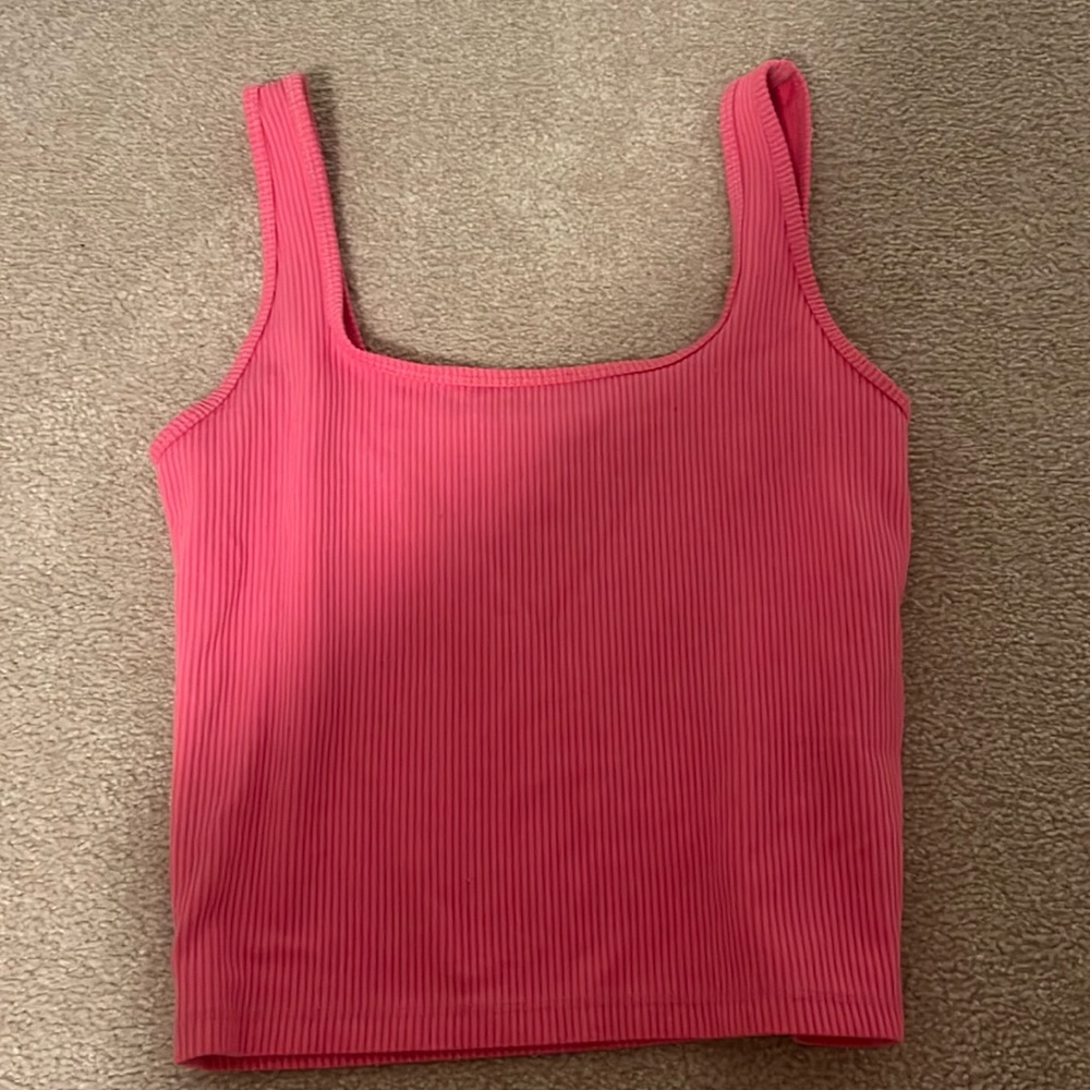 hollister hot pink tank